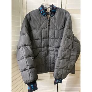 70s 80s Men’s Walls Blizzard-Pruf Insulated Puffer Jacket Coat Gray Lined XL USA